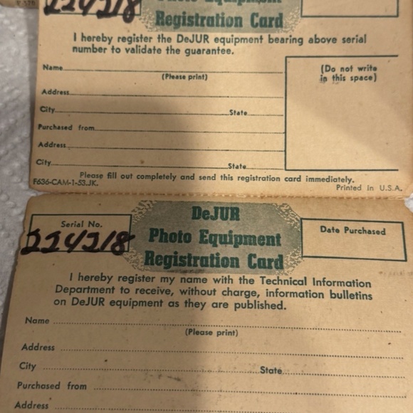 Vintage Dejur Citation Eight 8mm Movie Camera & Leather Case and Manual - Picture 10 of 16